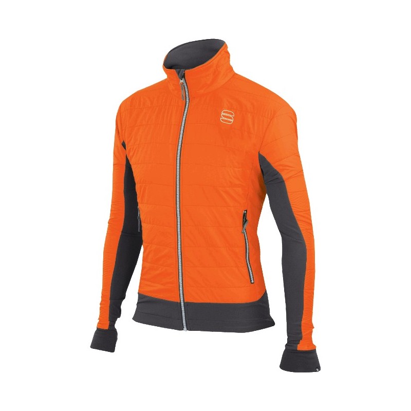 лыжная куртка Sportful Punta Jacket оранжево-чёрная лыжная куртка Sportful Punta Jacket оранжево-чёрная